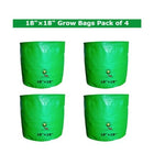 18×18 Inch Big Plants Grow Bag Pack of 4 pack of 4 — Durable, Premium quality | Native Indian Organics