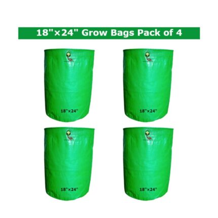 18×24 Inch plant grow bags Pack of 4 pack of 4 — Durable, Premium quality | Native Indian Organics