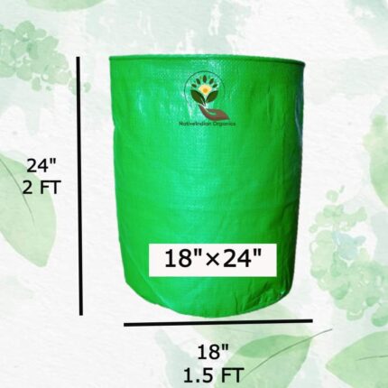 18 24 Inch Plant Grow Bags Pack Of 4 — Premium quality, Durable | Native Indian Organics