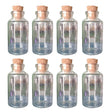 Small Glass bottle with cork 6CM Pack of 8 pack of 8 โ Airtight, Durable glass bottle with cork | Native Indian Organics