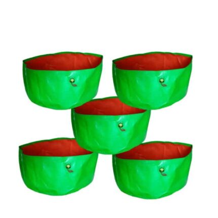 24×08 Inch Greens grow bags Pack of 5 pack of 5 — Reliable, Durable | Native Indian Organics