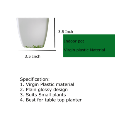 Table Top Square Pot For Indoor Plants — Reliable, Durable | Native Indian Organics