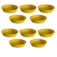 Bottom Tray 6 inch Yellow set of 10 — Reusable, Sturdy | Native Indian Organics