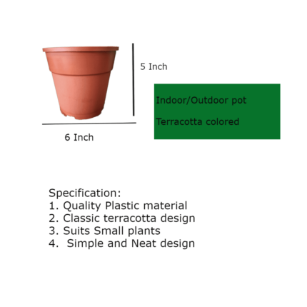 Outdoor Small Plant Pots 7 Inch — Premium quality, Durable | Native Indian Organics