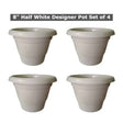 Plant pots 8 Inch Beige Set of 4 — Breathable, Reusable | Native Indian Organics