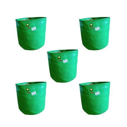 9×9 Inch Grow Bags for Terrace garden Pack of 5 pack of 5 — Durable, Premium quality | Native Indian Organics