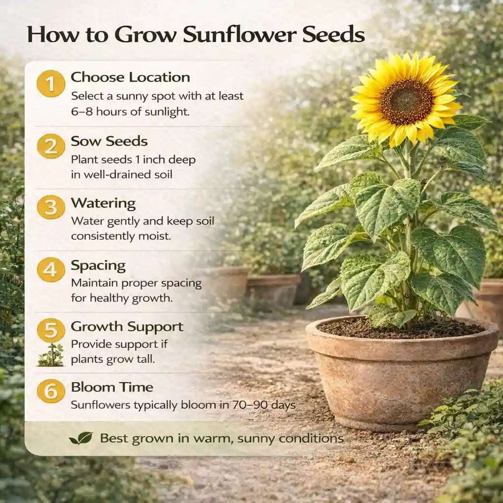 How to grow sunflower seeds