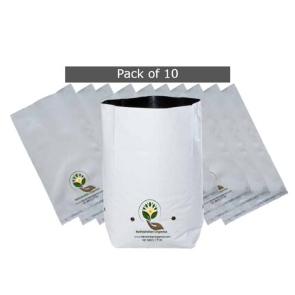Poly Grow bags Pack of 10 (35×20×20) pack of 10 — Premium quality, Durable | Native Indian Organics
