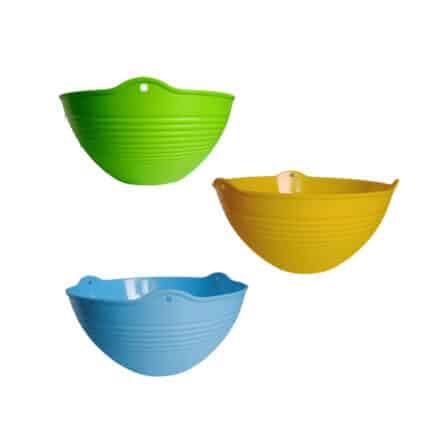Hanging Plant pots Set of 3 Designer pot — Lightweight, Reusable | Native Indian Organics