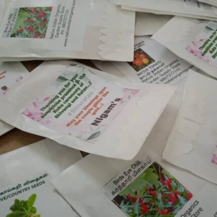 Return Gift Seeds Pack Basic 50 packets — Fast-growing, Heirloom seed pack | Native Indian Organics