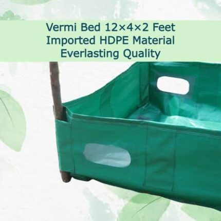 Vermi bed 12×4×2 Feet Premium material — Organic, Peat-free | Native Indian Organics