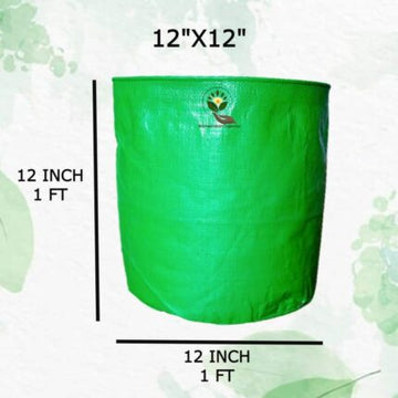 12 12 Inch Garden Grow Bags Pack Of 10 — Reliable, Durable | Native Indian Organics