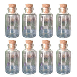 Small Glass bottle with cork 6CM Pack of 8