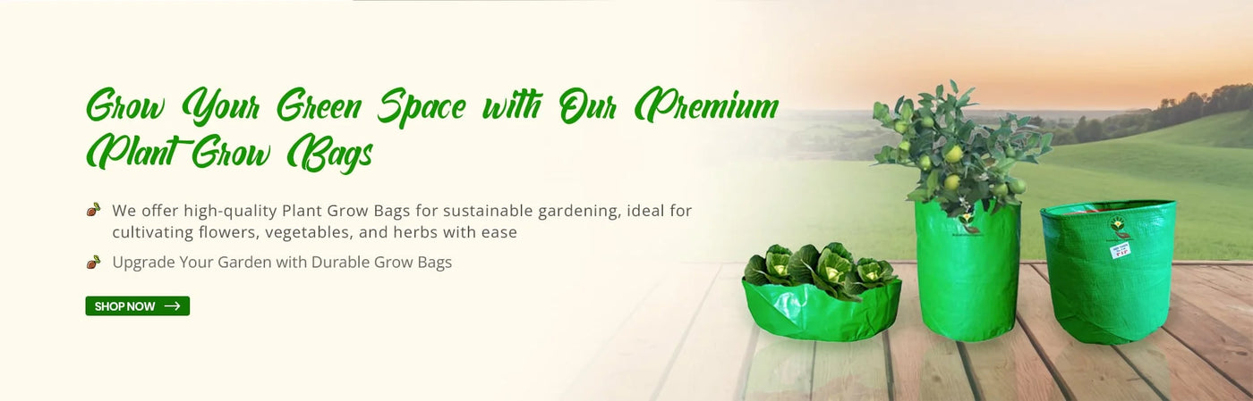 Gardening HDPE grow bags - High-Quality and Durable Grow Bags - Native Indian Organics