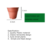 Outdoor small plant pots 7 Inch