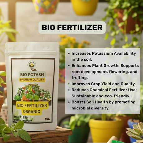 Benefits of Bio Potash Organic Fertilizer  - Organic, Eco friendly and Safe - Native Indian Organics