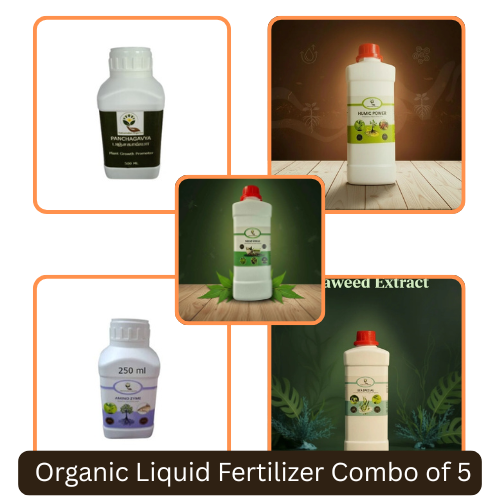 Organic Liquid Fertilizer Combo of 5