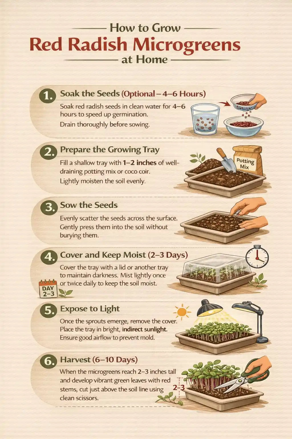 Red Radish Microgreens Seeds 100g