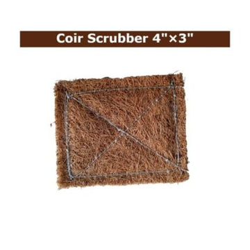 Coir Dish Wash Scrubber Pack of 1 pack of 1 — Biodegradable, Durable coconut coir scrubber | Native Indian Organics