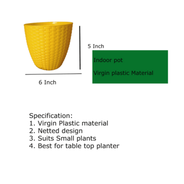 Indoor Plant Pot Dania Design — Premium quality, Durable | Native Indian Organics