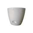 Self watering pot White Joy250 5 inch — Sturdy, Breathable | Native Indian Organics