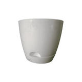 Self watering pot White Joy250 5 inch — Sturdy, Breathable | Native Indian Organics