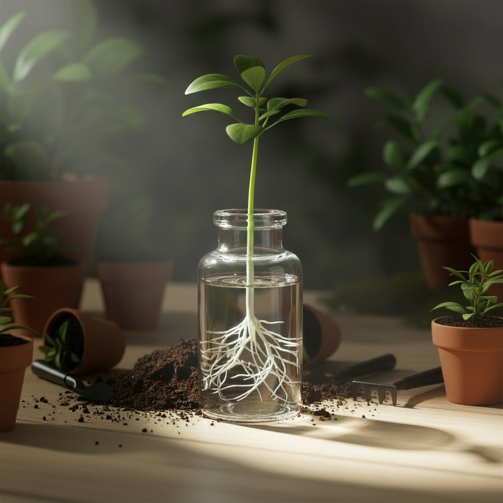 Small glass bottle with cork - 6 cm - Premium quality product for Gardening and Decoration | Native Indian Organis