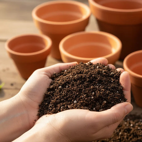 potting soil mix to increase garden growth