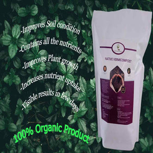 Native Vermicompost 2 Kg — Premium quality, Durable | Native Indian Organics