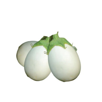 White Brinjal seeds — Non-GMO, Aromatic seed pack | Native Indian Organics